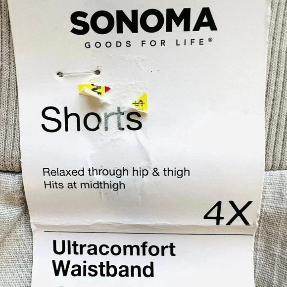 NWT SONOMA Women Pockets Ultra Waistband Easy Pull On Utility Shorts Plus Sz 4X - Picture 5 of 6